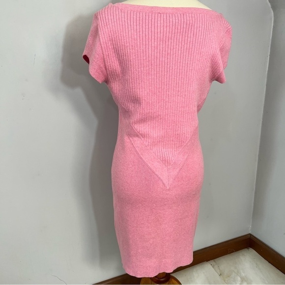 Victor Glemaud Pink Mini Dress Cashmere Sweater Knit Bodycon Barbie - Picture 11 of 13